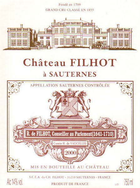 Château Filhot 2000 Sauternes